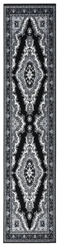 vidaXL Passadeira 80x450 cm polipropileno preto