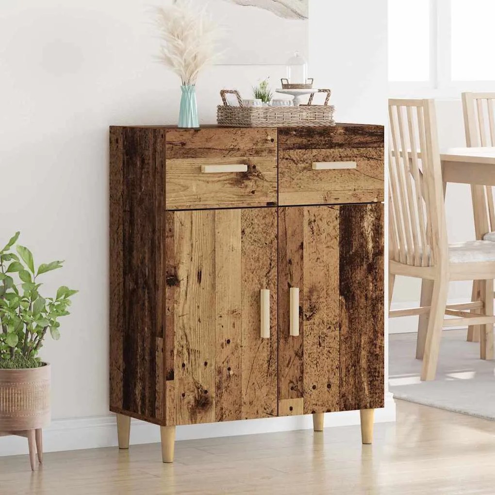 vidaXL Buffet Madeira antiga 34 x 69.5 x 89 cm Madeira processada