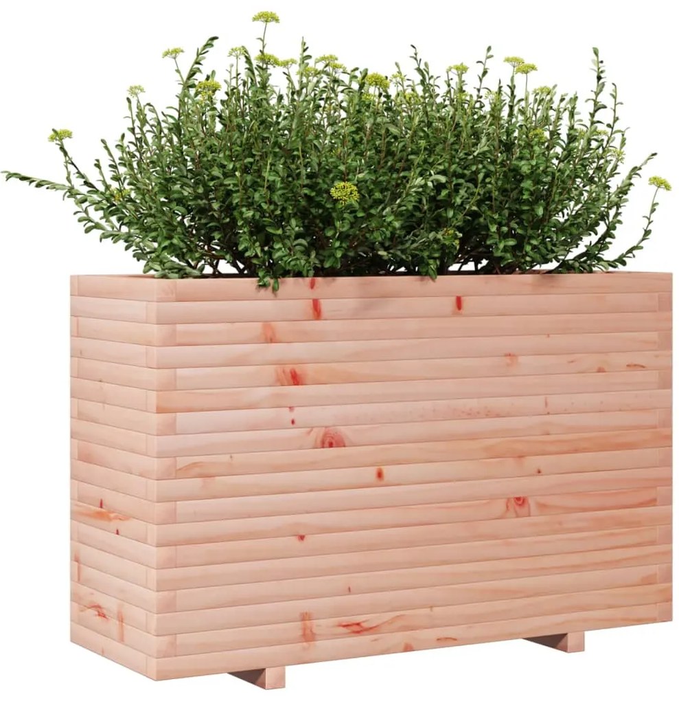 Vaso/floreira de jardim 110x40x72 cm madeira de douglas maciça