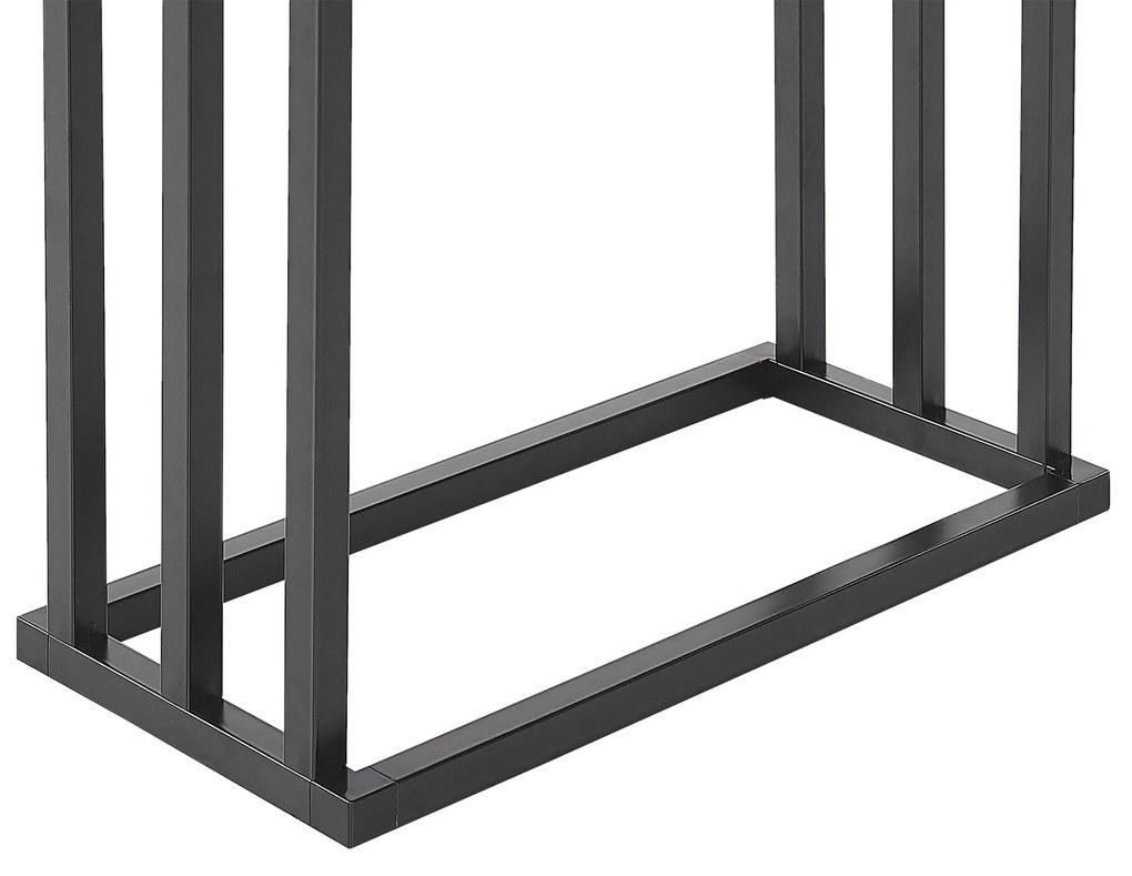 Toalheiro metálico preto 45 x 84 cm CHARRAS Beliani