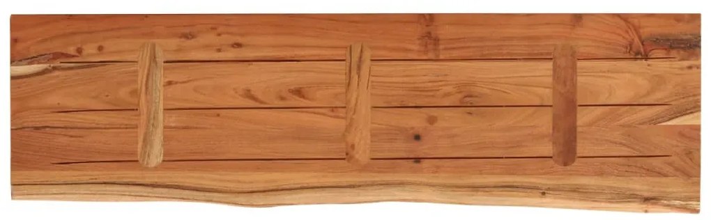 Prateleira de parede retangular 90x30x2,5 cm acácia maciça