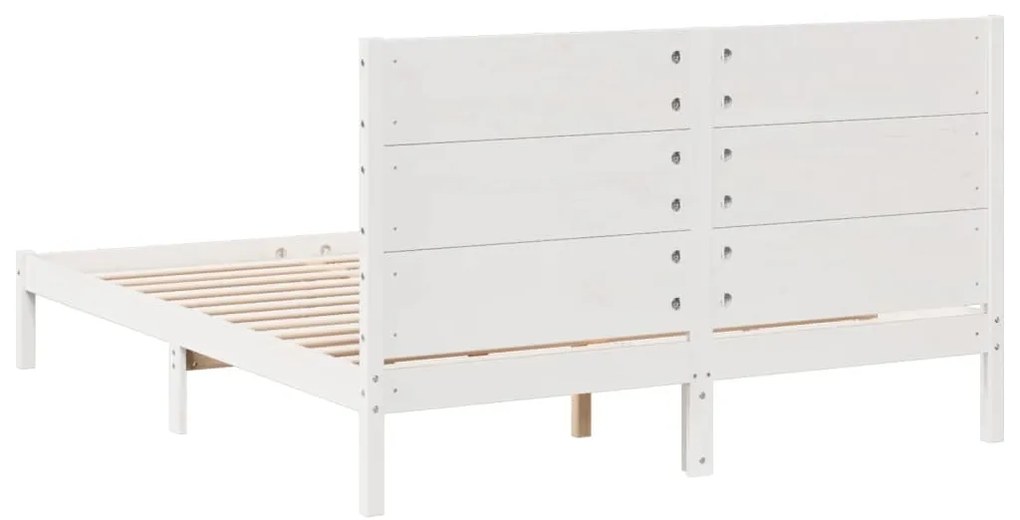 Cama extra longa sem colchão 140x210 cm madeira maciça