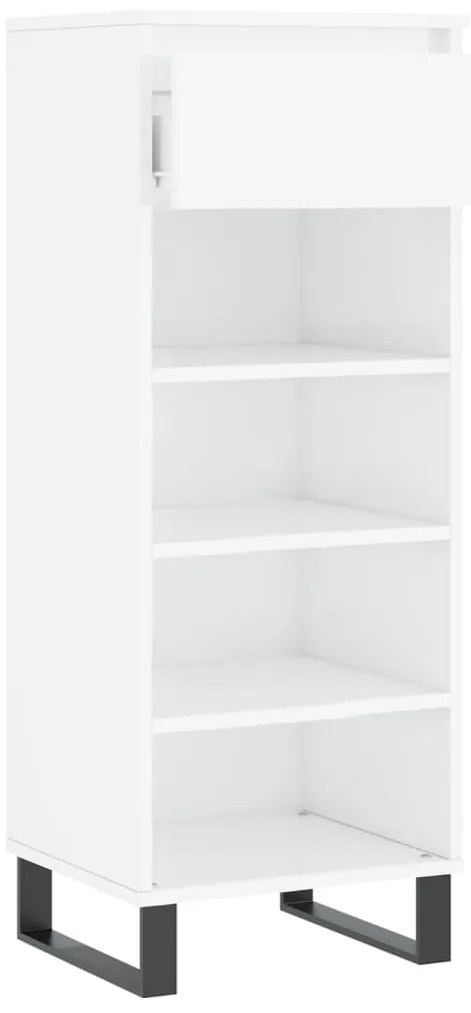 Sapateira 40x36x105 cm derivados de madeira branco brilhante