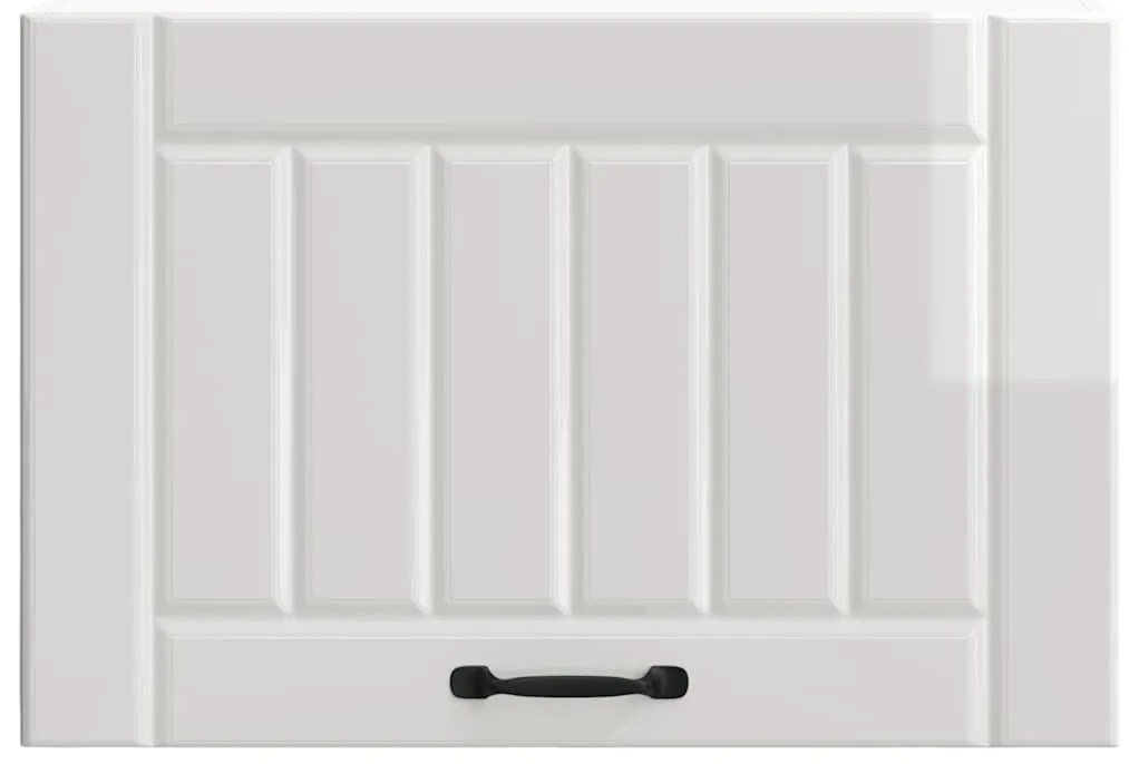 Armário de parede da cozinha Lucca madeira branco brilhante