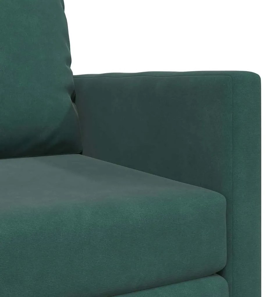 Sofá Cama 2 em 1 Verde Escuro 74x77x81 cm Veludo