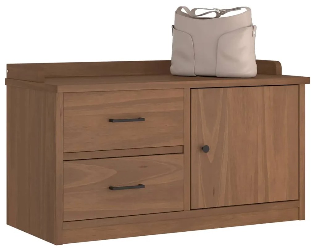 vidaXL Banco de entrada SANDNES 87x40x50 cm pinho maciço