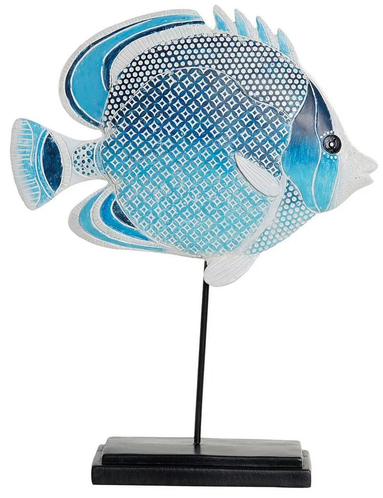Figura Decorativa DKD Home Decor Metal Resina Peixe (27 x 8 x 34 cm)