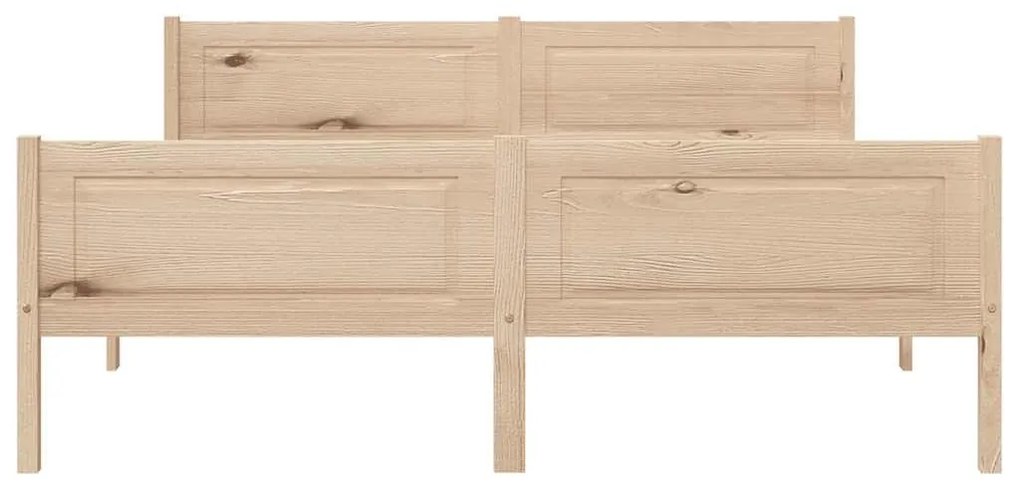 Estrutura de cama em pinho maciço 140x200 cm