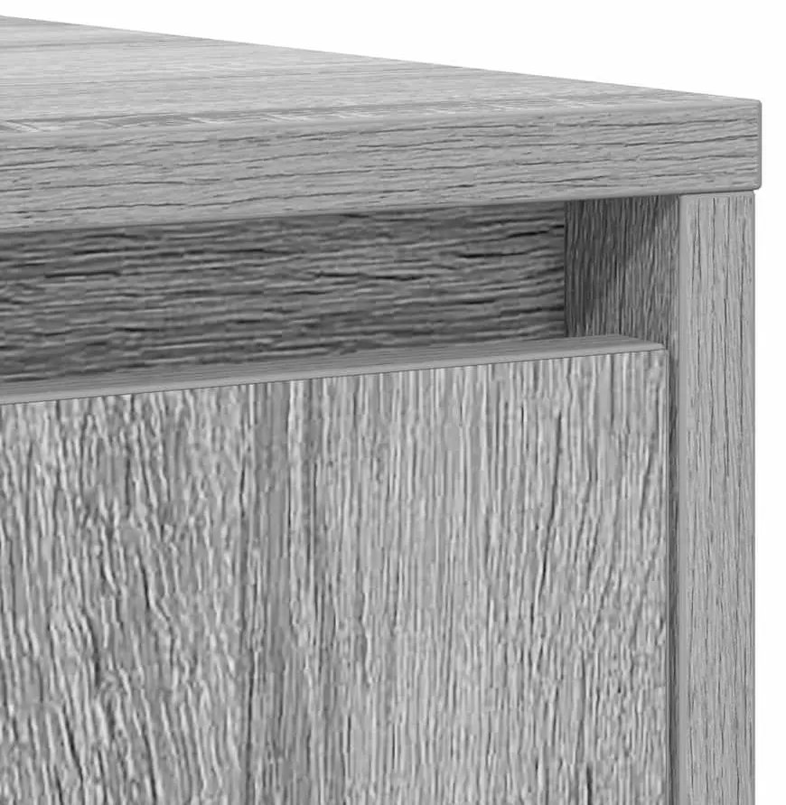 Aparador 85x34x76 cm derivados de madeira cinzento sonoma