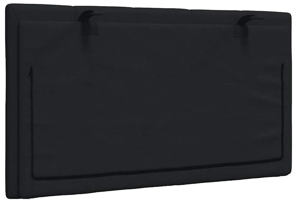Almofadão de cabeceira 80 cm tecido preto