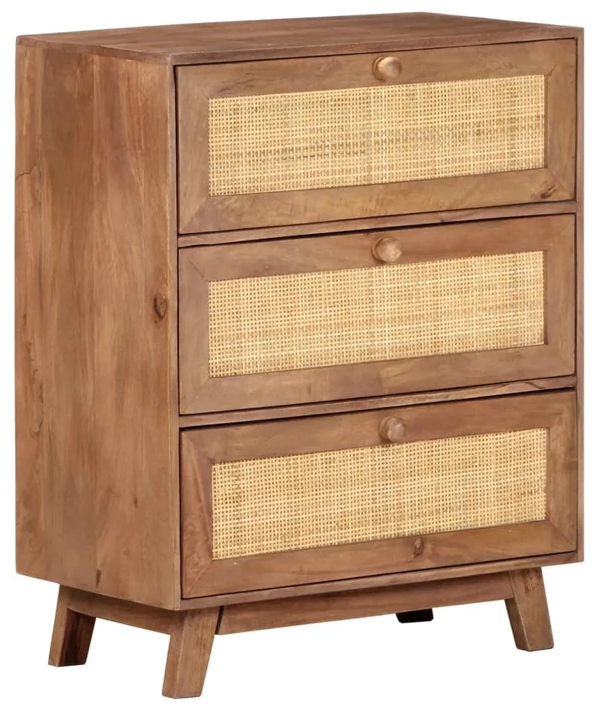 vidaXL Aparador 61x35x76 cm madeira de mangueira maciça