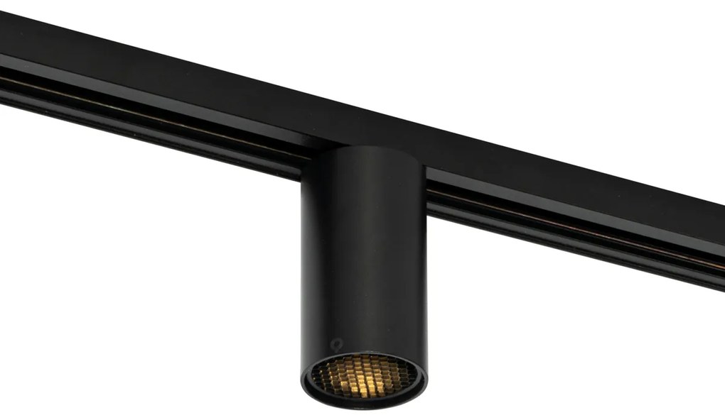 Projetores modernos pretos para sistema de calhas monofásicas GU10 50mm - Iconic Ruby Honey