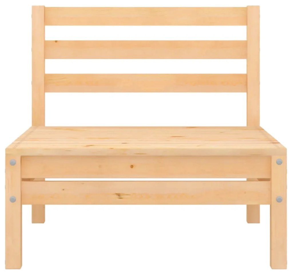 4 pcs conjunto lounge de jardim pinho maciço