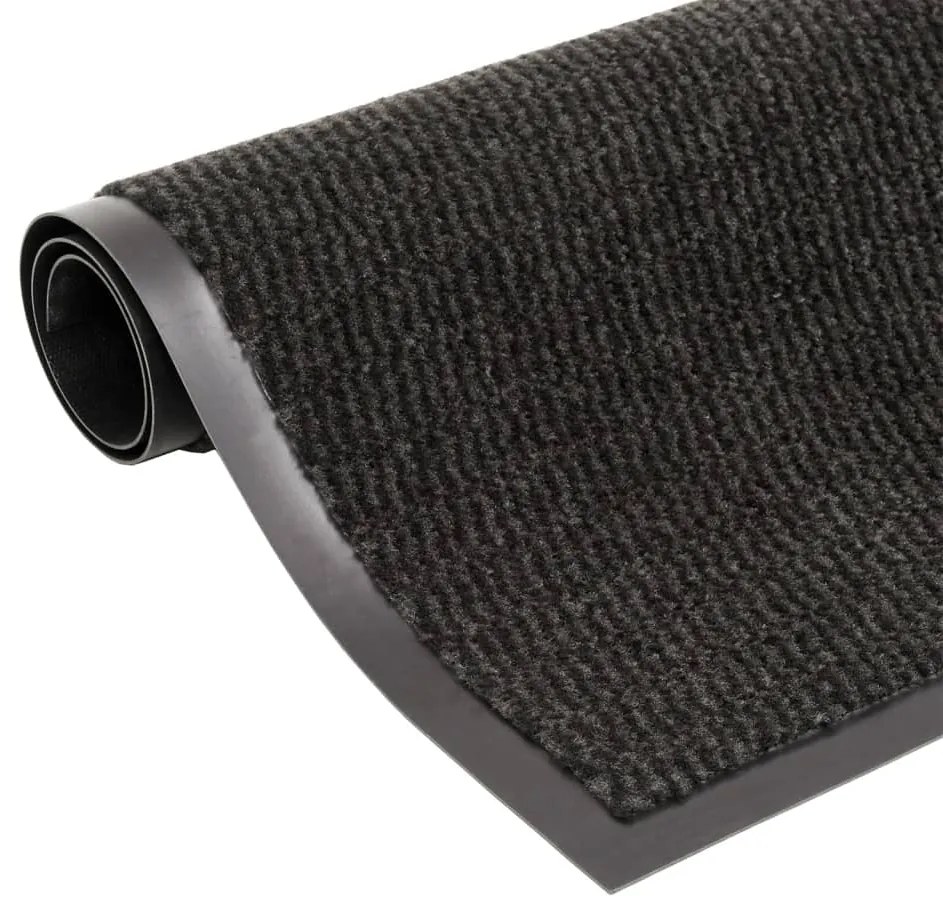Tapete controlo pó retangular tufado 2pcs 40x60cm preto