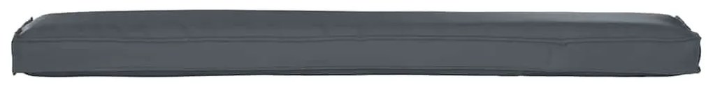 Capa de Almofada para Banco Antracite 200 x 40 x 8 cm - Tecido Oxford