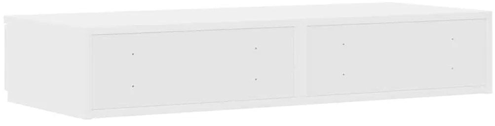 Gavetas para Cama Branca 75x36,5x16,5 cm em Madeira de Engenharia
