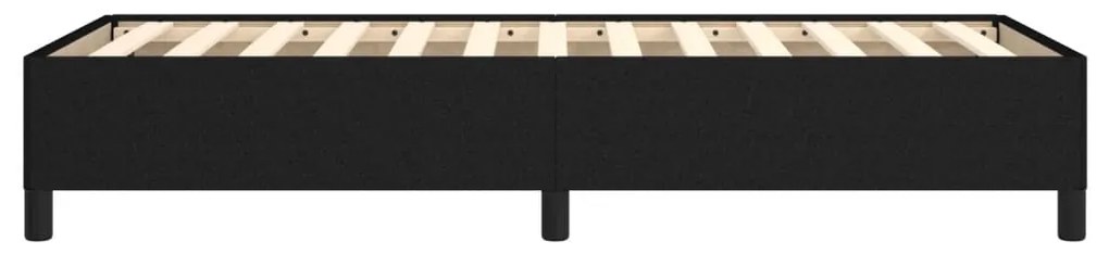 Estrutura de cama sem colchão 90x200 cm tecido preto