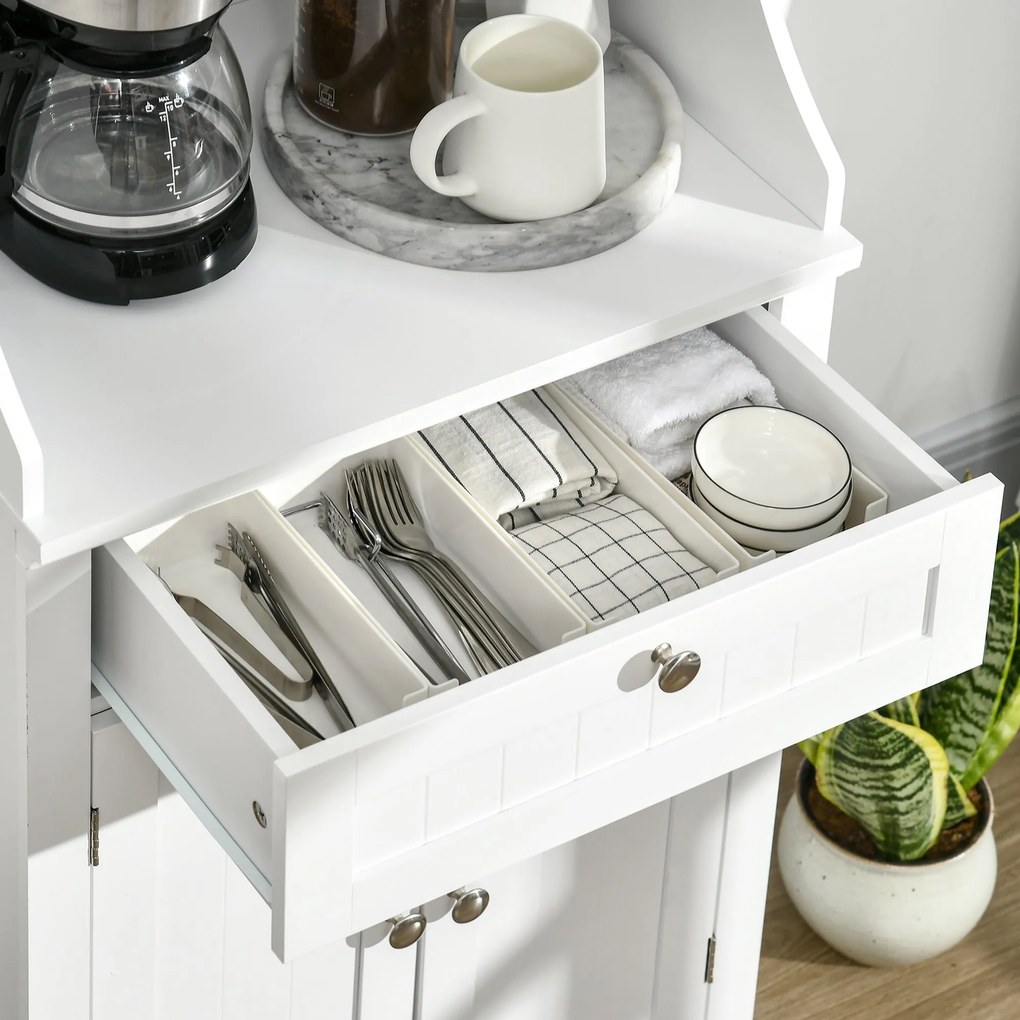 Aparador de Cozinha Kitch - Com Gaveta e Armário para Micro-ondas – 60