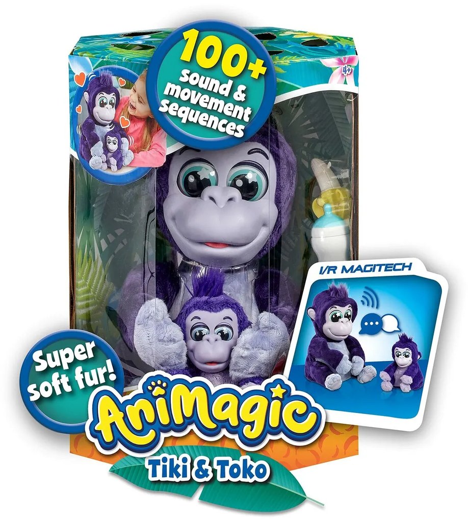 Peluche Goliath Tiki and Toko Acessórios Macaco com som