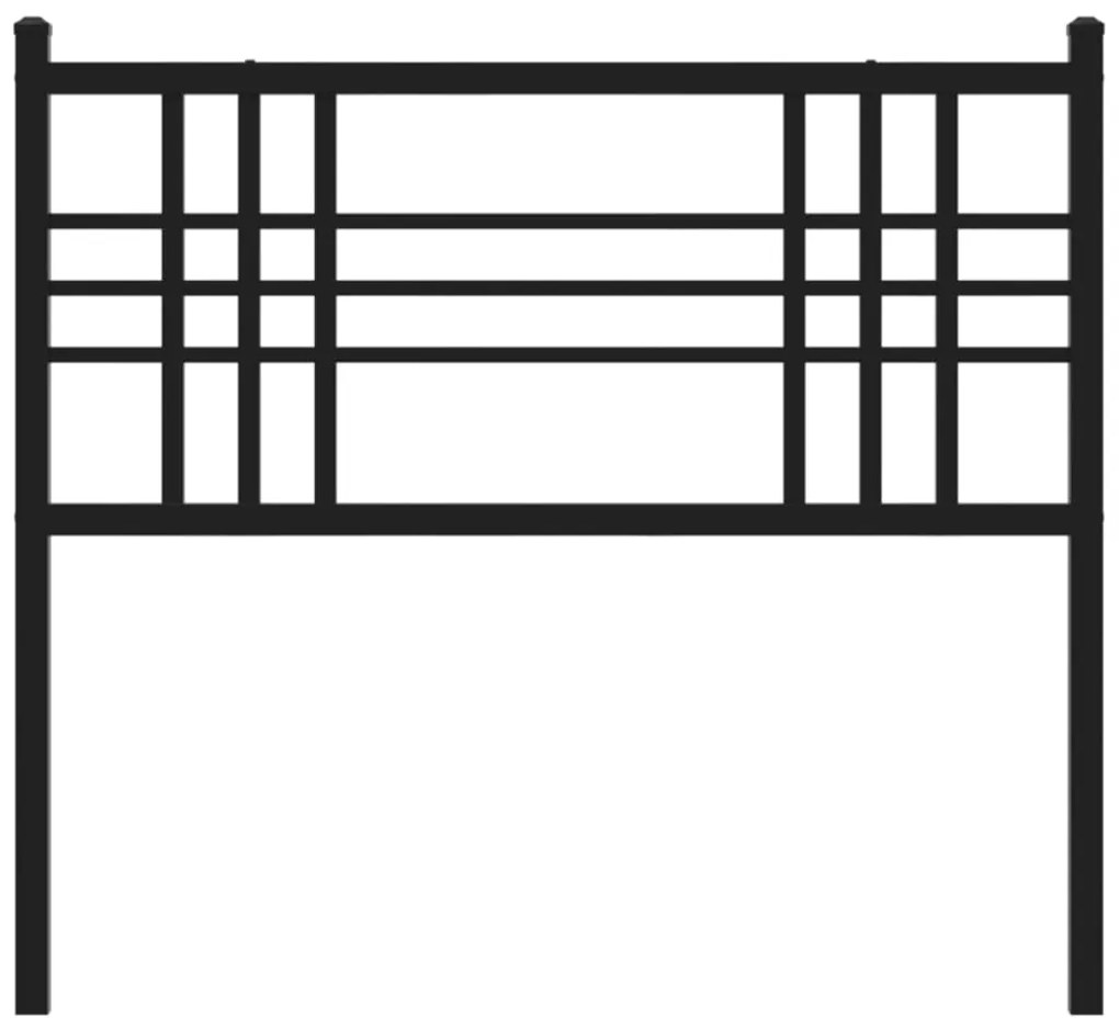 Cabeceira de cama 90 cm metal preto