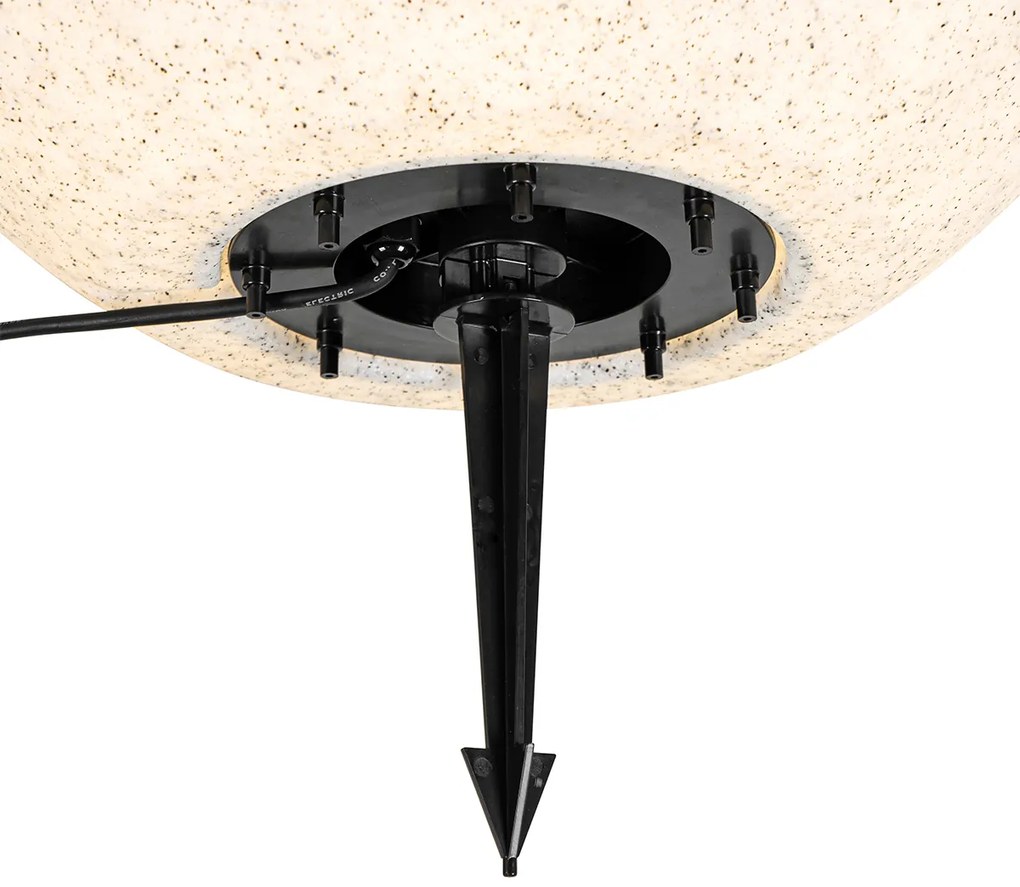 Candeeiro inteligente de exterior cinzento 56 cm IP44 incl Wifi A60 - Nura