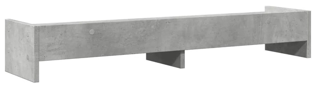 Suporte monitor 100x24x16 cm derivados madeira cinzento cimento
