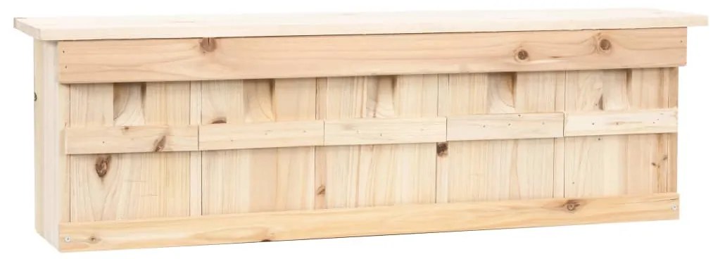 vidaXL Casa para pardais com 5 divisões 68x15x21 cm madeira de abeto