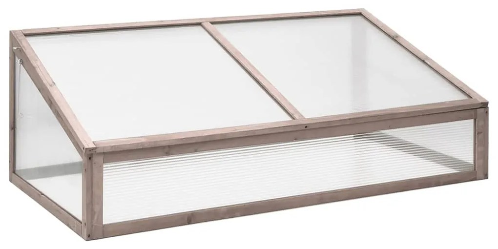 vidaXL Estufa 110x58,5x39 cm madeira de abeto cinzento
