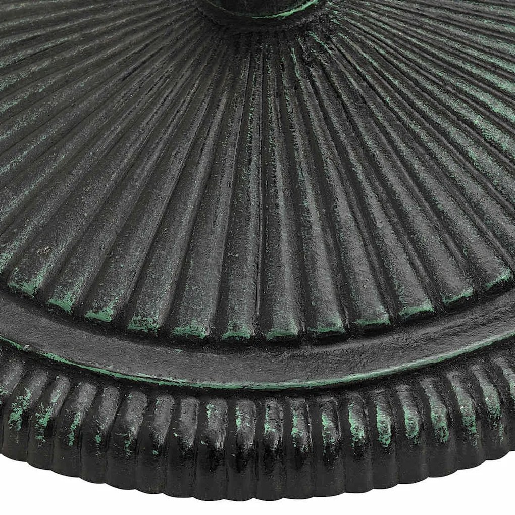 Base para guarda-sol ferro fundido 45x45x30 cm verde