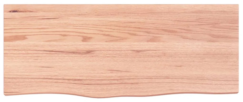 Tampo de mesa 100x40x(2-6) cm carvalho tratado castanho-claro