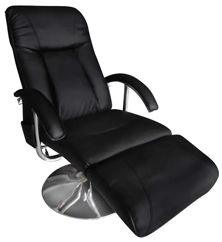 Cadeira de massagens couro artificial preto