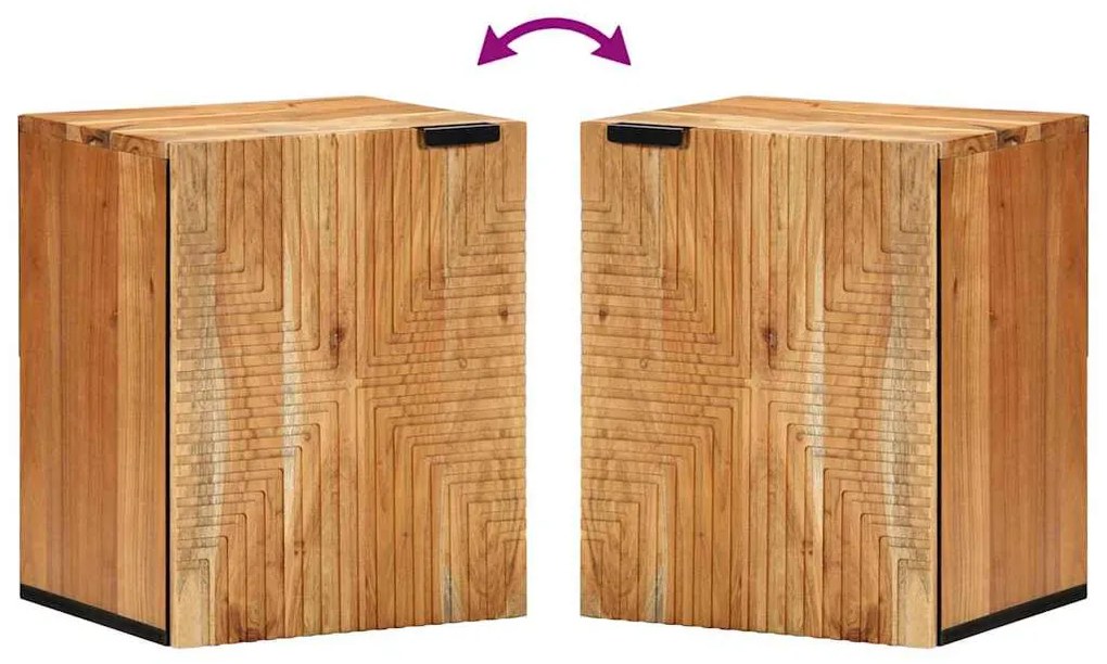 Armário de Banheiro vidaXL Castanho, preto