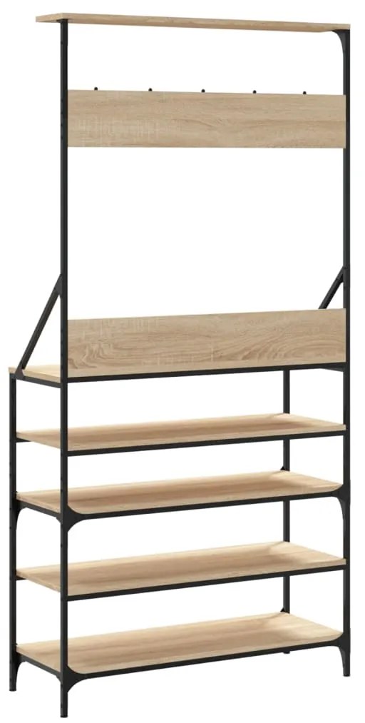 Conjunto de Entrada - Bengaleiro c/ arrumação calçado 90x34x184 cm car