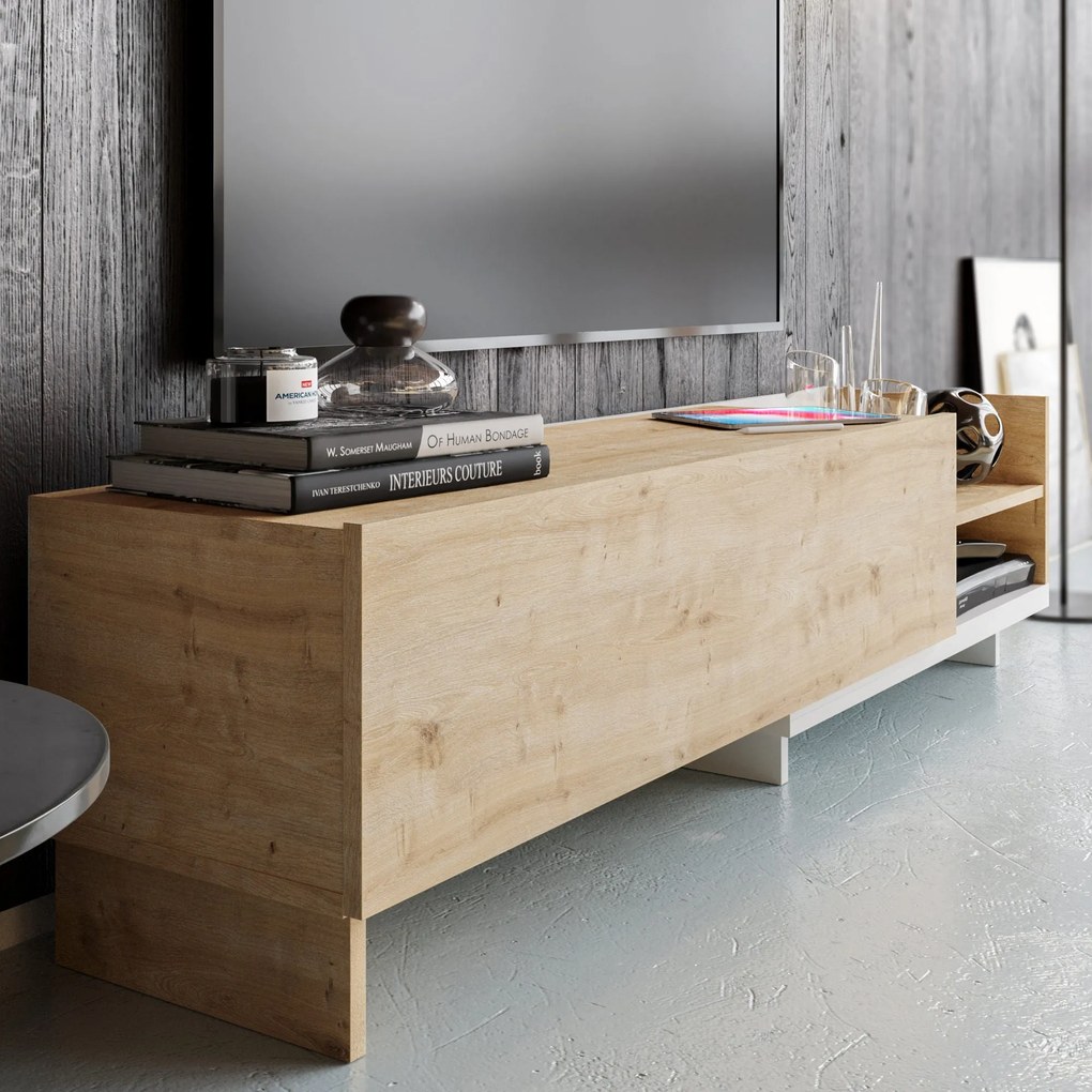 Móvel TV Parion – Branco – 165 cm x 35 cm x 41 cm