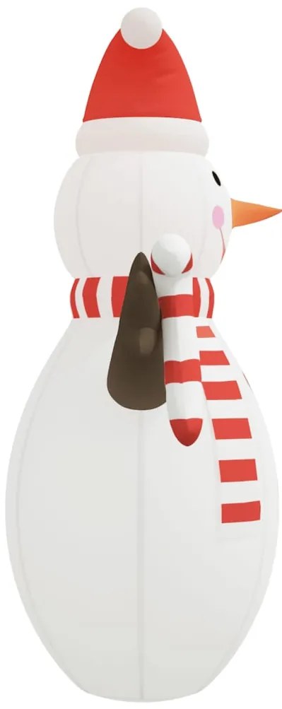Boneco de neve insuflável com luzes LED 630 cm