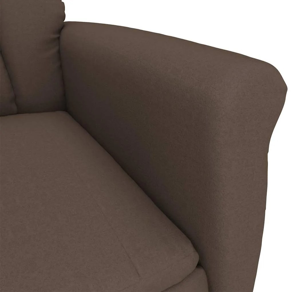Poltrona reclinável vidaXL Castanha