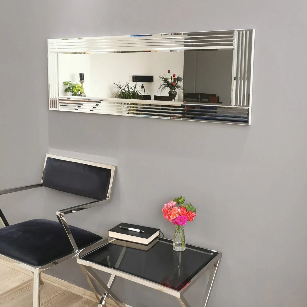 Espelho A303D – Prateado – 120 cm x 40 cm