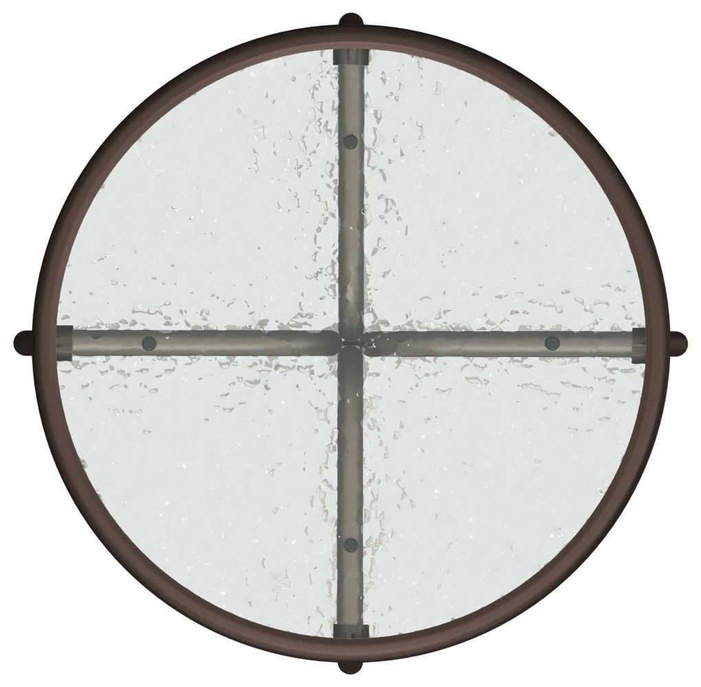 Conjunto de Bistro de Jardim de 3 Peças Marrom Textilene e Aço
