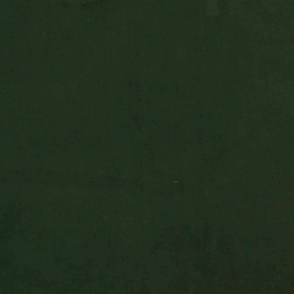 Apoio de pés 60x60x36 cm veludo verde-escuro