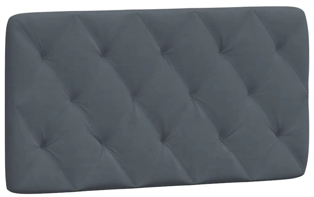 Estrutura de cama sem colchão 100x200 cm veludo cinzento-escuro