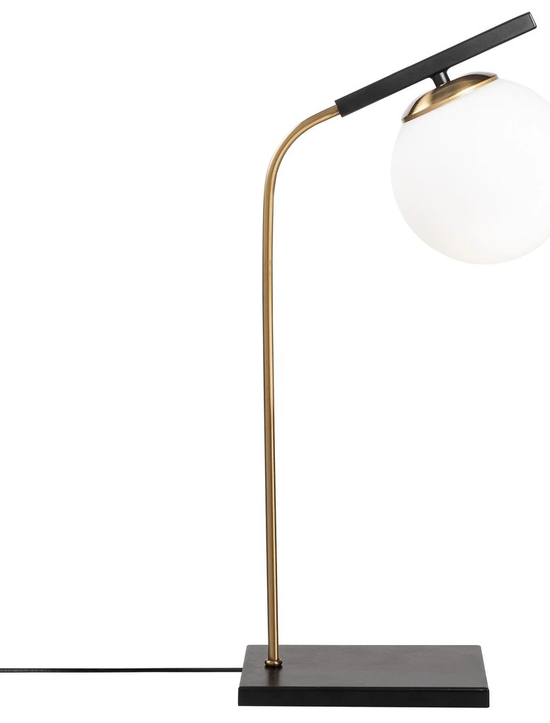 Candeeiro de Mesa Yildiz – Dourado e Preto – 15 x 26 cm