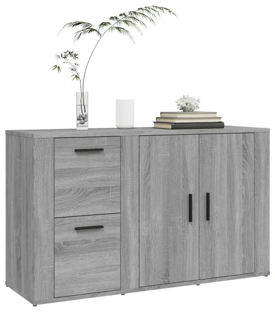 Aparador 100x33x59,5 cm derivados de madeira cinzento sonoma