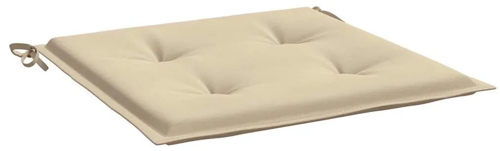 Almofadões p/ cadeiras de jardim 6 pcs tecido oxford bege