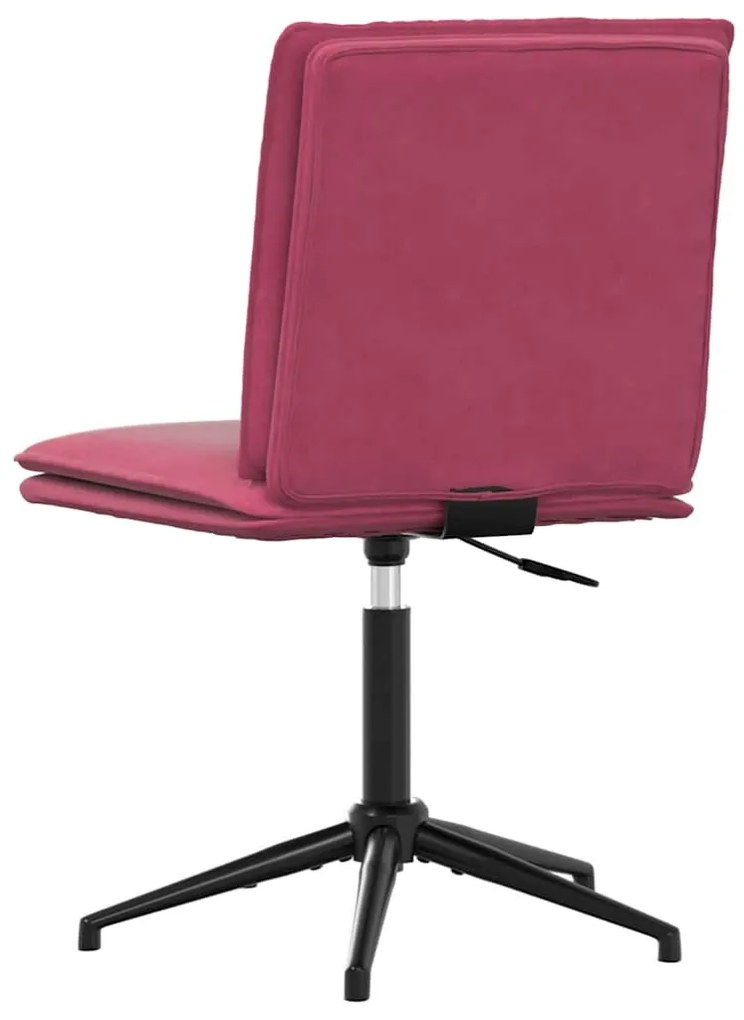 Cadeiras de jantar 2 pcs veludo vermelho tinto