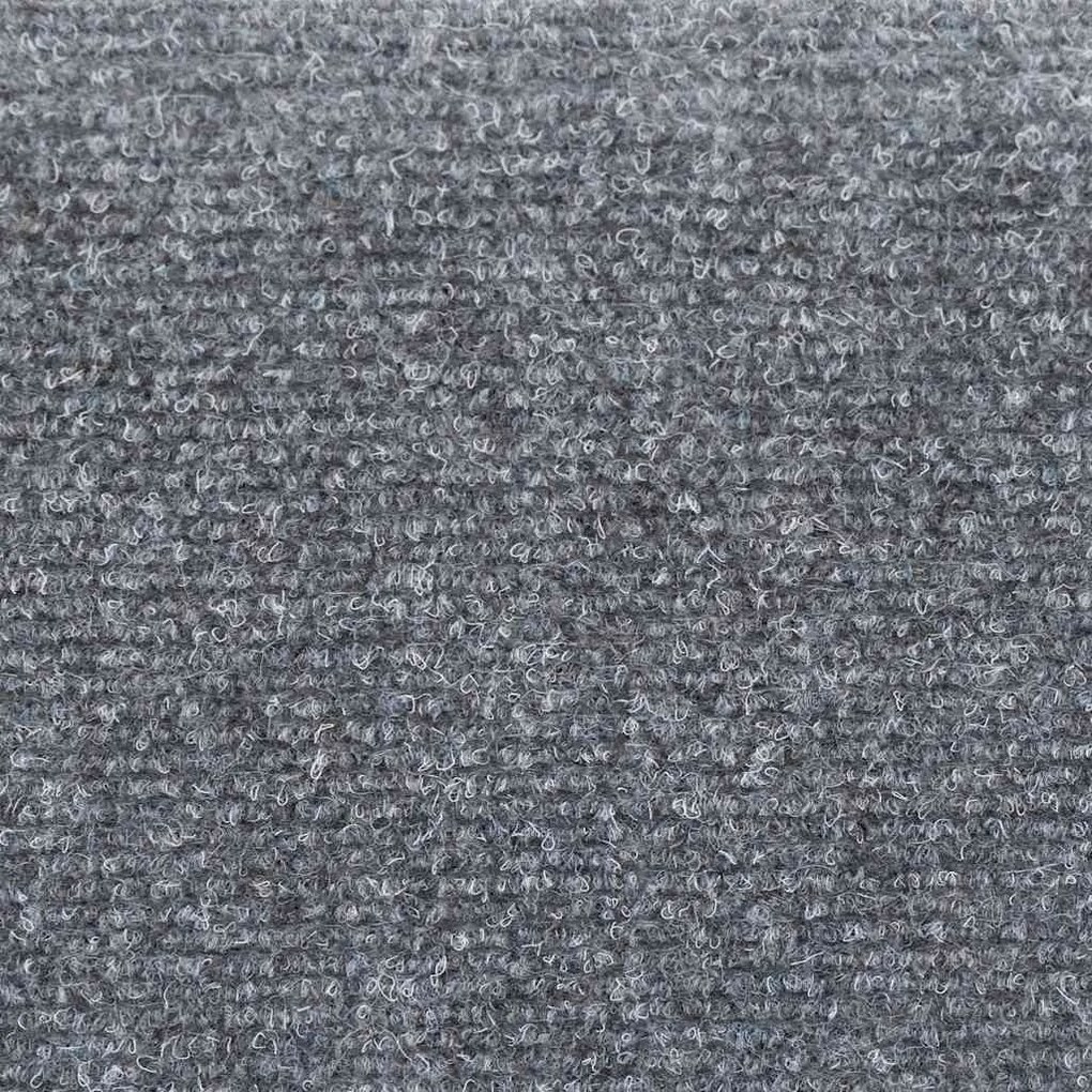 Tapetes de escada autoadesivos 5 pcs 56x17x3 cm cinzento-claro