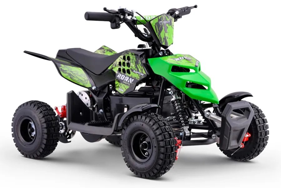 Mini Moto 4 elétrica para crianças Roan Raptor R4 500W Verde