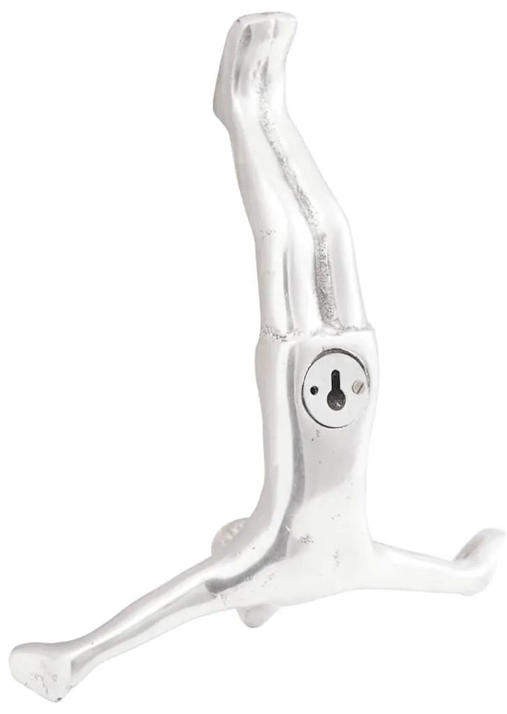 Escultura vidaXL Prateada 22x8x25 cm Homem Caindo