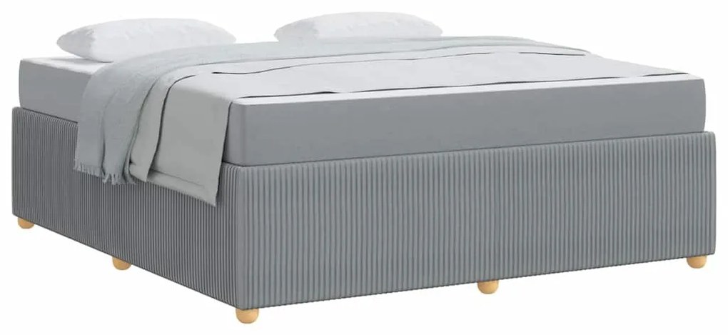 Estrutura da Cama Outros Cinzento-claro 180 x 200 cm tecido