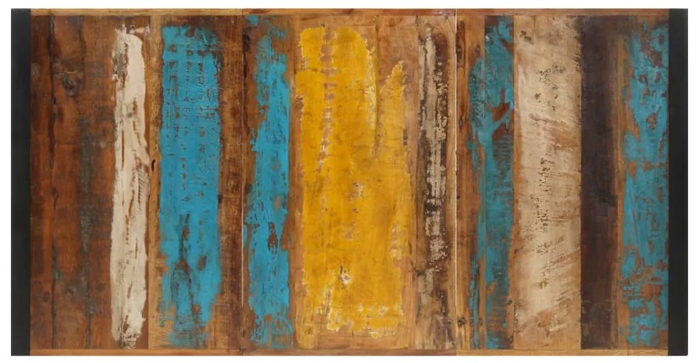Mesa de bar 175x90x110 cm madeira recuperada maciça