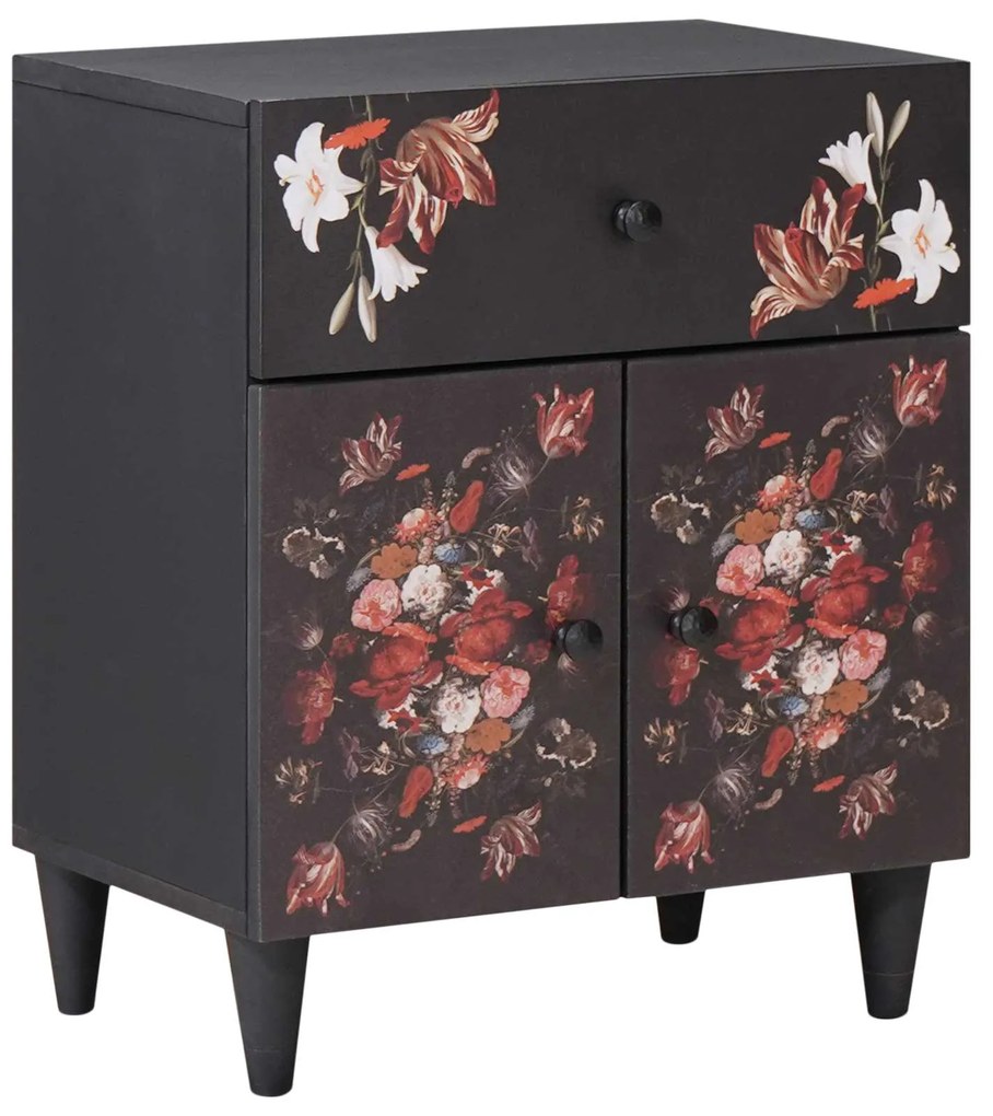 vidaXL Mesa-de-cabeceira com gaveta Multicolor 50 x 33 x 60 cm